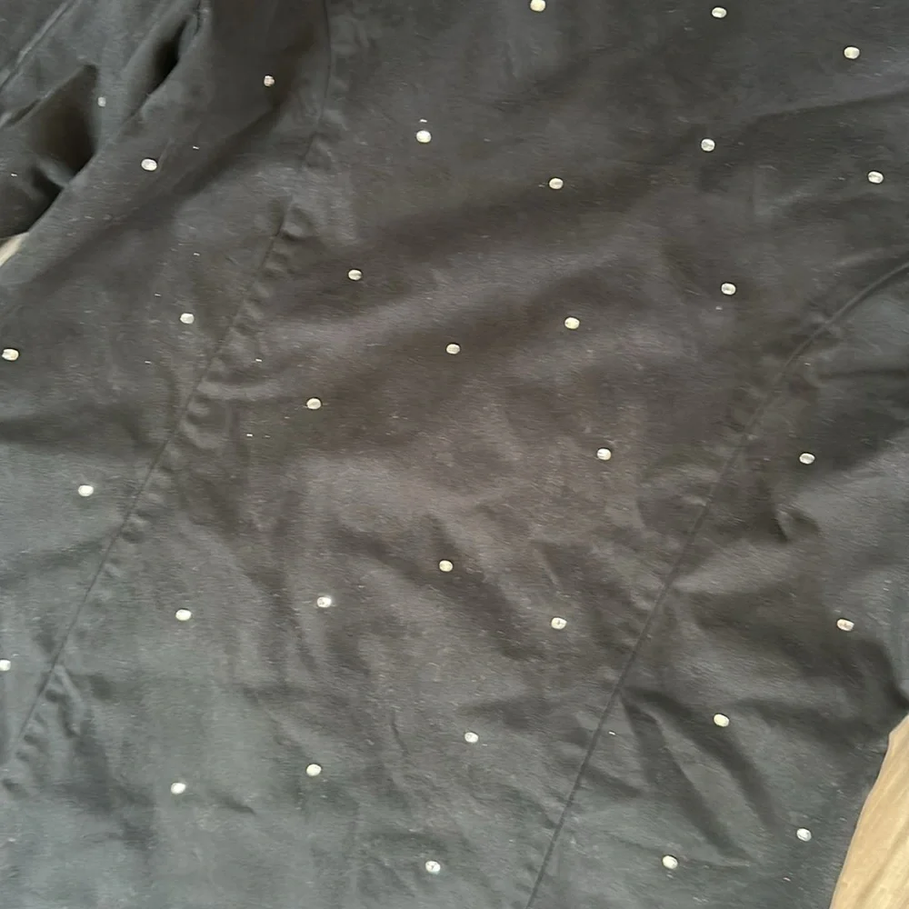 Quacker‎ Factory Black Studded Women's Blazer womens size medium